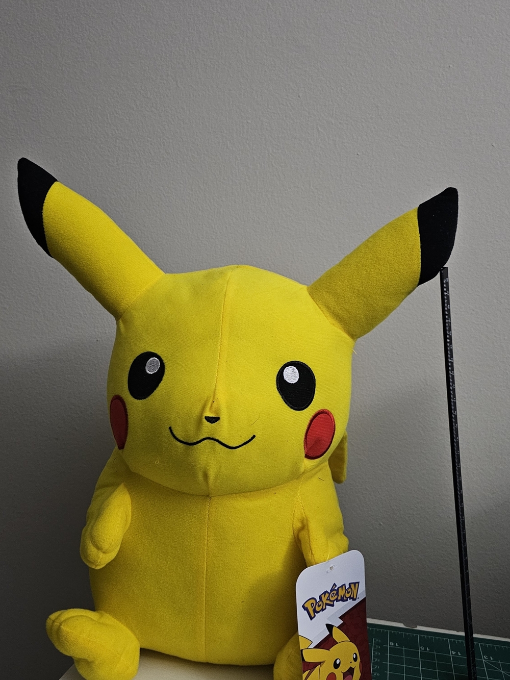 Pokemon Pikachu Plush Toy - Yellow with Black and Red Accents